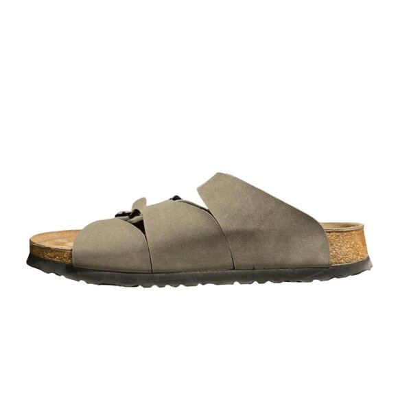 Birki's by Birkenstock Marseille Sandal In Stone Birko-Flor Narrow Fit, Size 38 - Picture 4 of 10